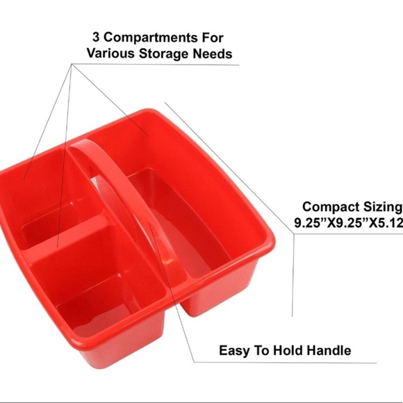 💚2pcs Organizer for Supplies Basket with handle for Sewing/Art/office/storage - Picture 3 of 3